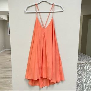 Contemporary Orange dress summer cover up